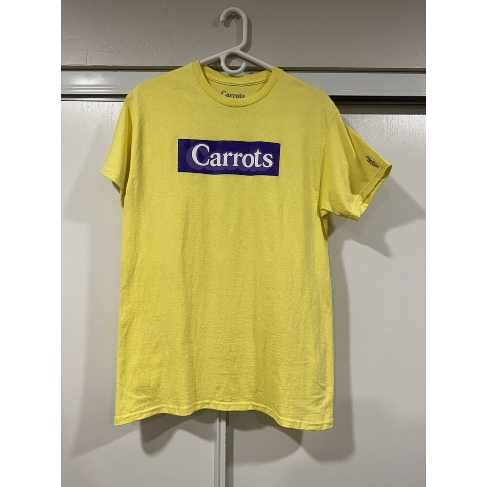 Carrots By Anwar Carrots Box Logo Mens Graphic Yellow T-Shirt Size M